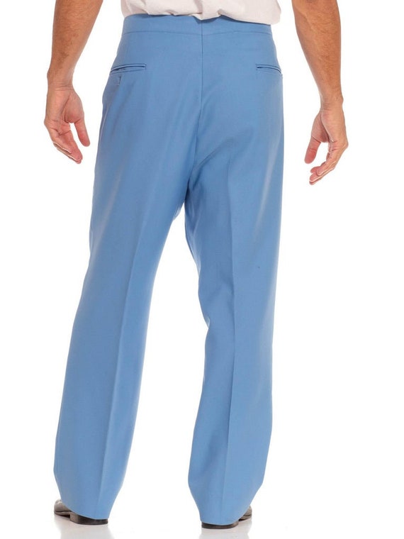 1970S Blue Polyester Pants - image 7