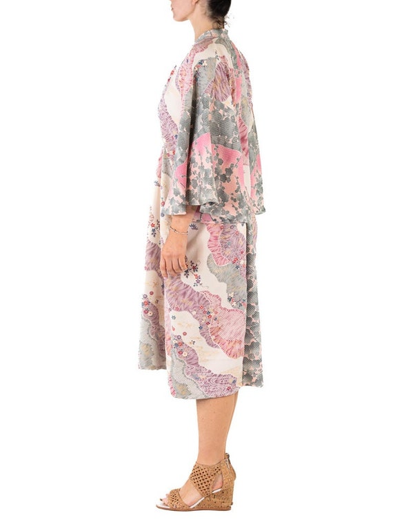 MORPHEW COLLECTION Dusty Purple Floral Print Japa… - image 2