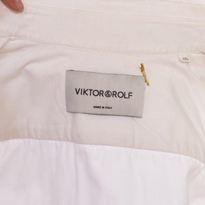 1990S VIKTOR & ROLF White Cotton Iconic Multi Collar Shirt image 3