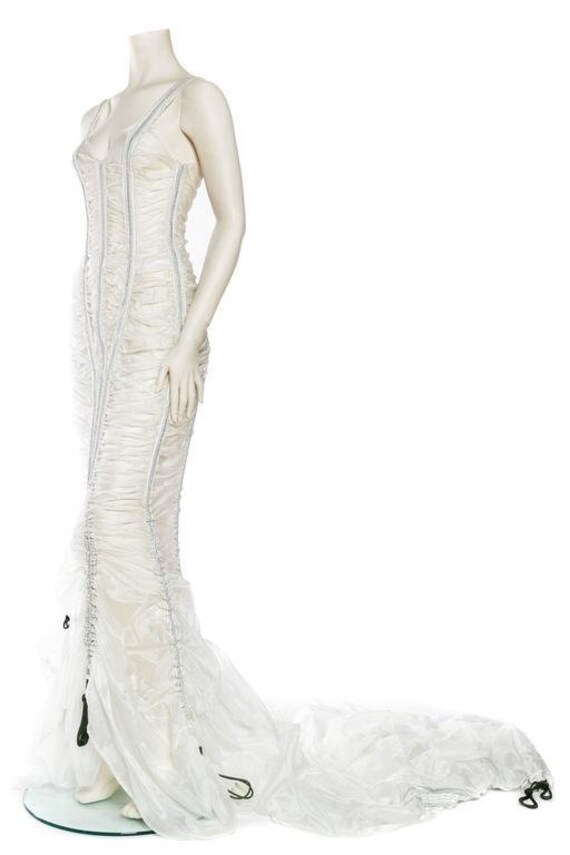 1980S NORMA KAMALI Nylon OMO Sheer Parachute Gown… - image 4