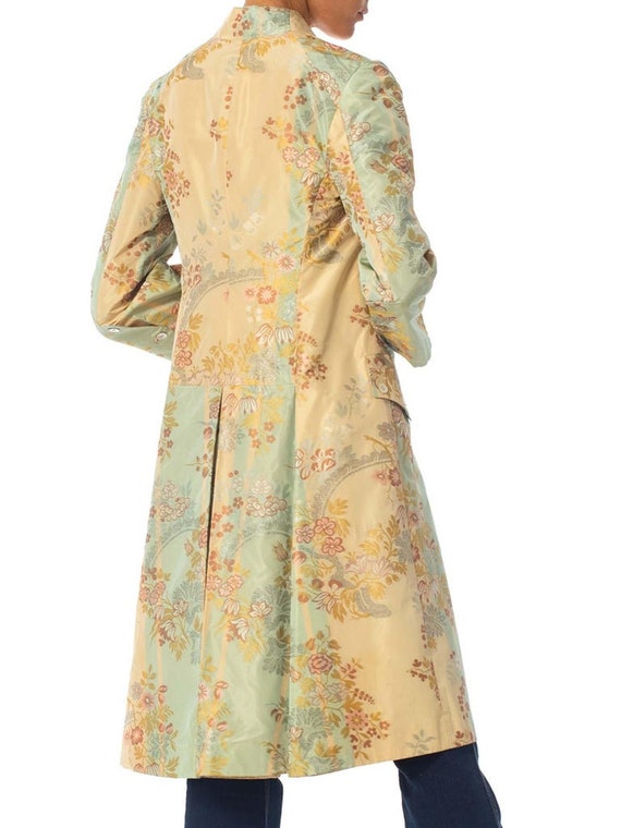 2000S ALEXANDER MCQUEEN Silk Brocade Frock Coat J… - image 9