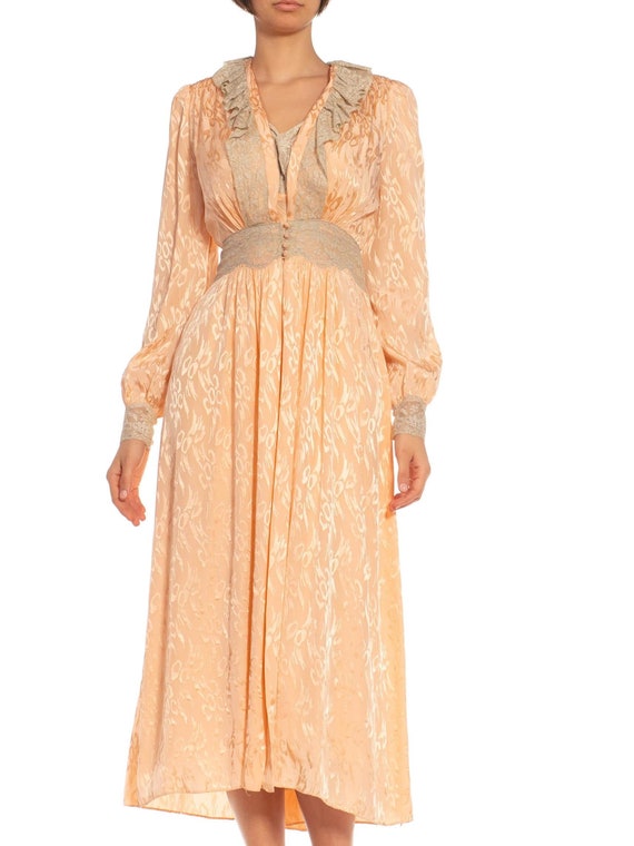 peach cream dress Georgia Peach Maxi Dress - Cream, Purple, Green and Yellow