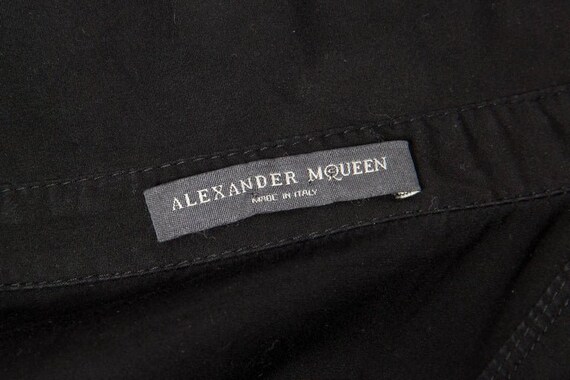 2000S ALEXANDER MCQUEEN Black Cotton Kimono Sleev… - image 7