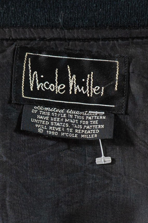 1990S Nichole Miller Silk Men's Novelty Print Jac… - image 8