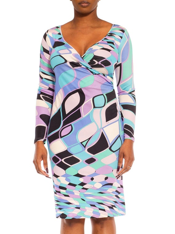 Emilio Pucci Patterned Silk Jersey Dress