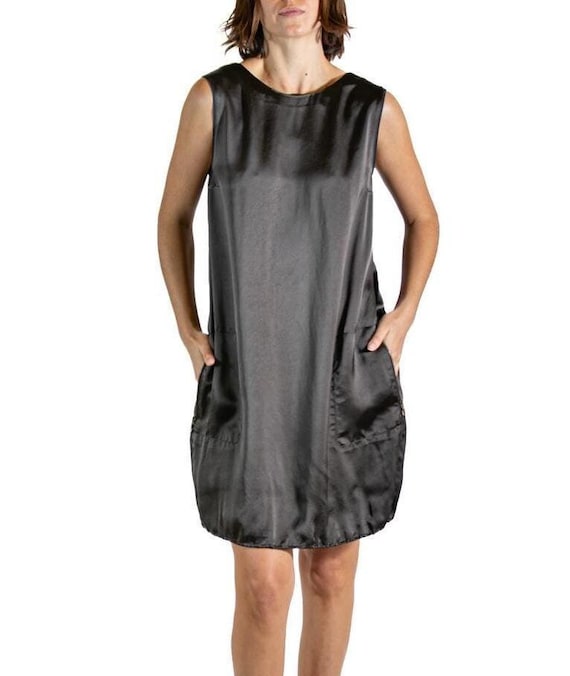lanvin satin dress Yellow Long Satin Dress