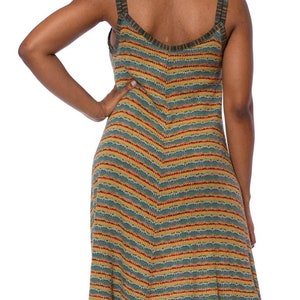 1980S MISSONI Earth Tone Wool Blend Knit Dress With Matching Vest image 9