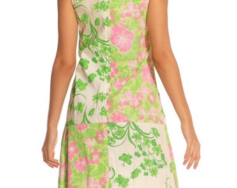 1960S LILLY PULITZER Green Pink Cotton Patch Worked Floral Shift Dress - Etsy 1960S LILLY PULITZER Green Pink Cotton Patch Worked Floral Shift Dress - Etsy