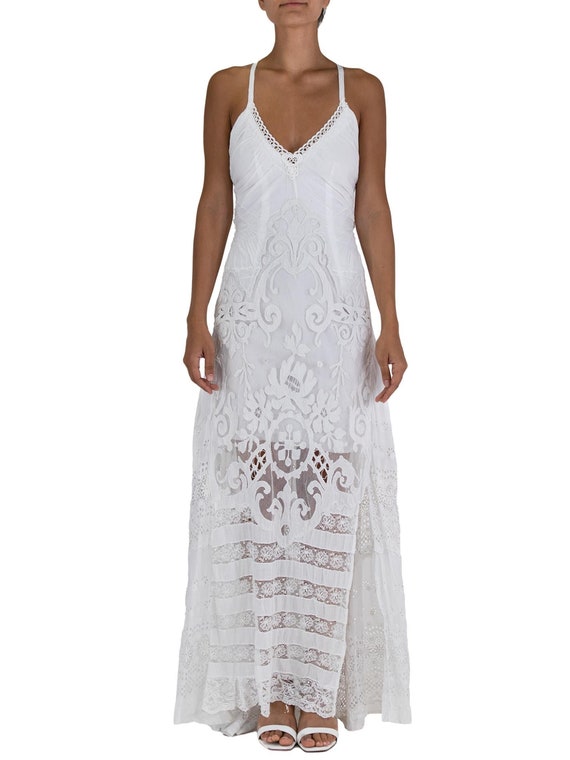 Morphew Atelier White Vintage Lace Dress