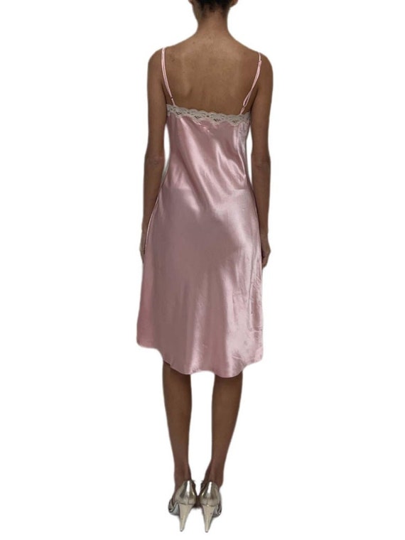 1970S Pink Polyester  Lace Slip - image 7