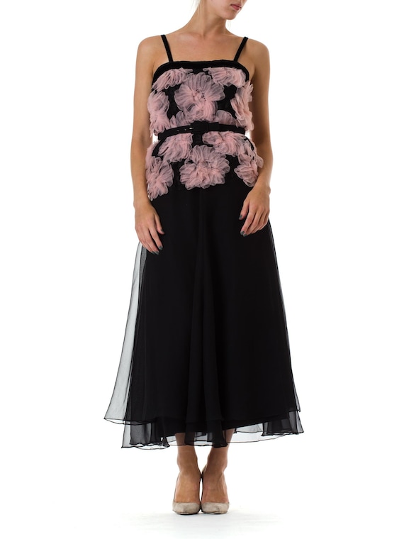 pink and black chiffon dress Ny Collection Petite Halter Front Chiffon Maxi Dress - Black Pink