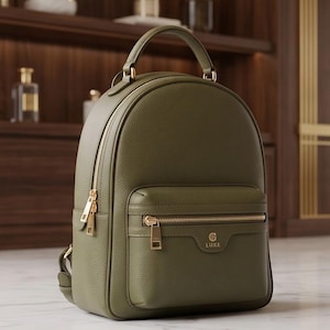 Full-Grain Leather Backpack: Business Casual Travel, Secure Compartments, Modern Ladies Style