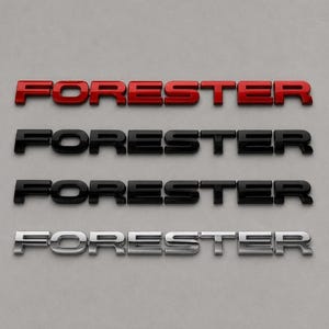 Subaru FORESTER Badge Emblem – Rear Trunk Logo – Metal Car Badge