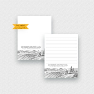 JW Letter Writing, Instant download, Stationery