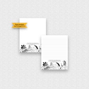 JW Letter Writing paper, Instant download, Stationery