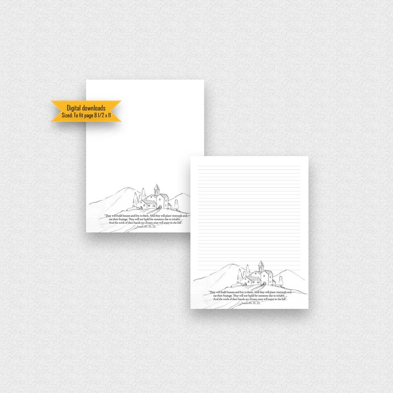 JW Letter Writing Paper, Instant Download, Stationery - Etsy