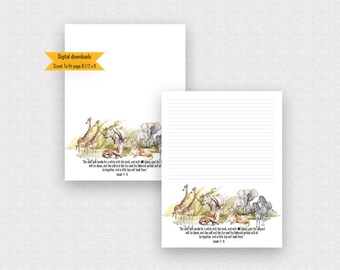 JW Letter Writing for kids, Instant Download, Stationery