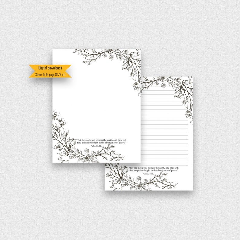 JW Letter Writing Instant download Stationery | Etsy