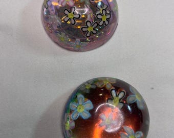 Floral Resin fridge magnet set