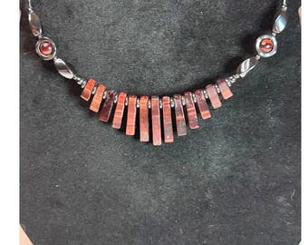 Hematite and Red Jasper Choker