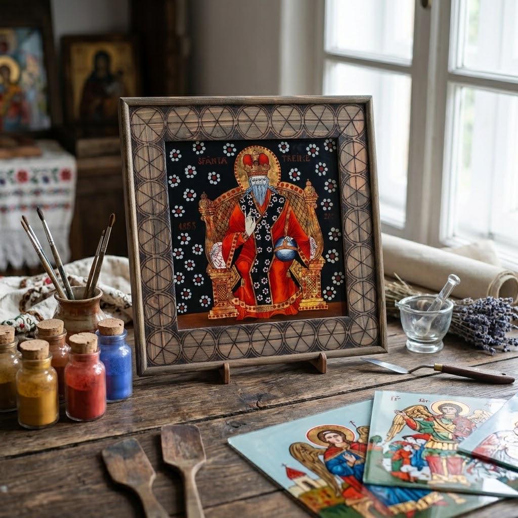 Romanian Icon Glass - Etsy