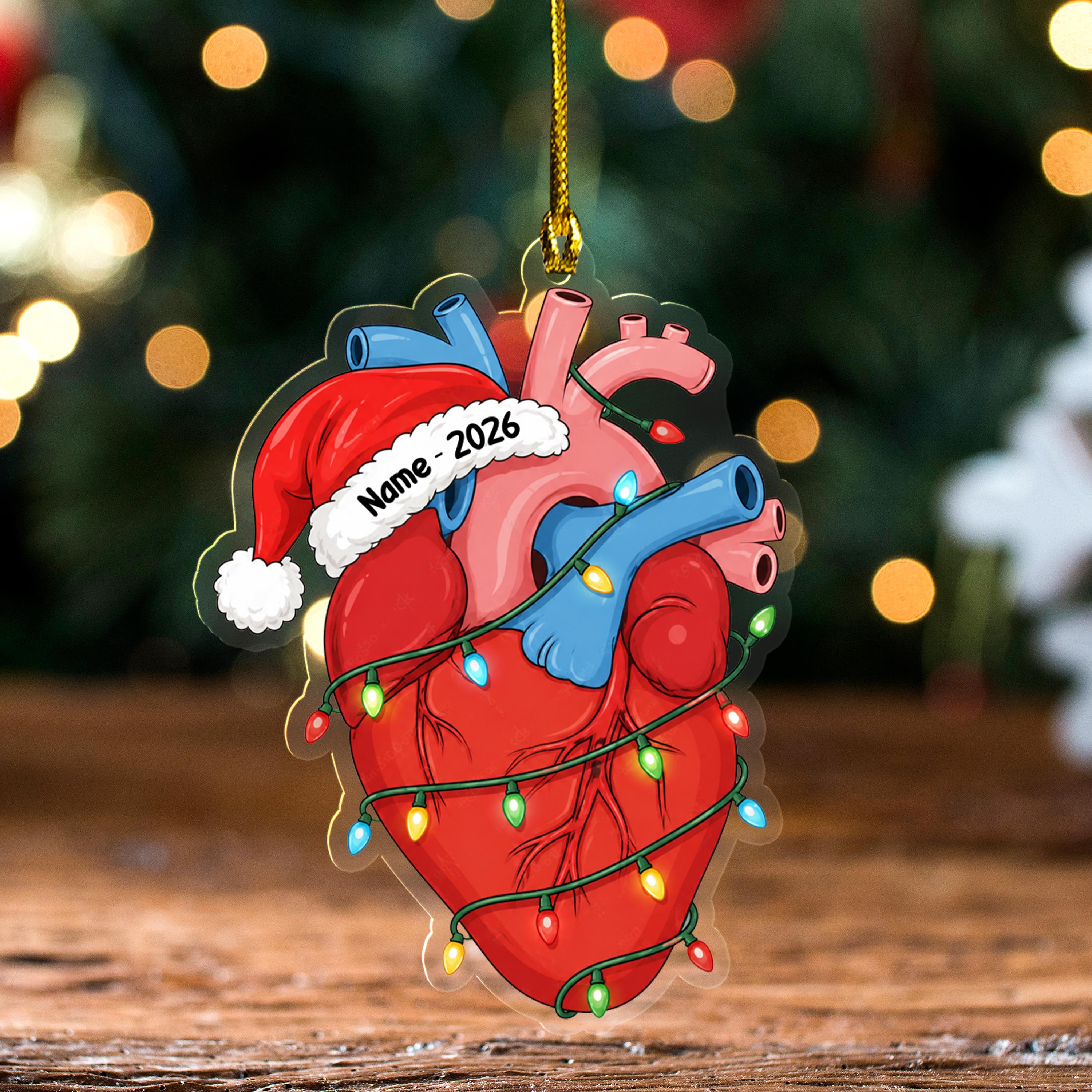 Anatomical Heart Christmas Tree Ornaments - Etsy