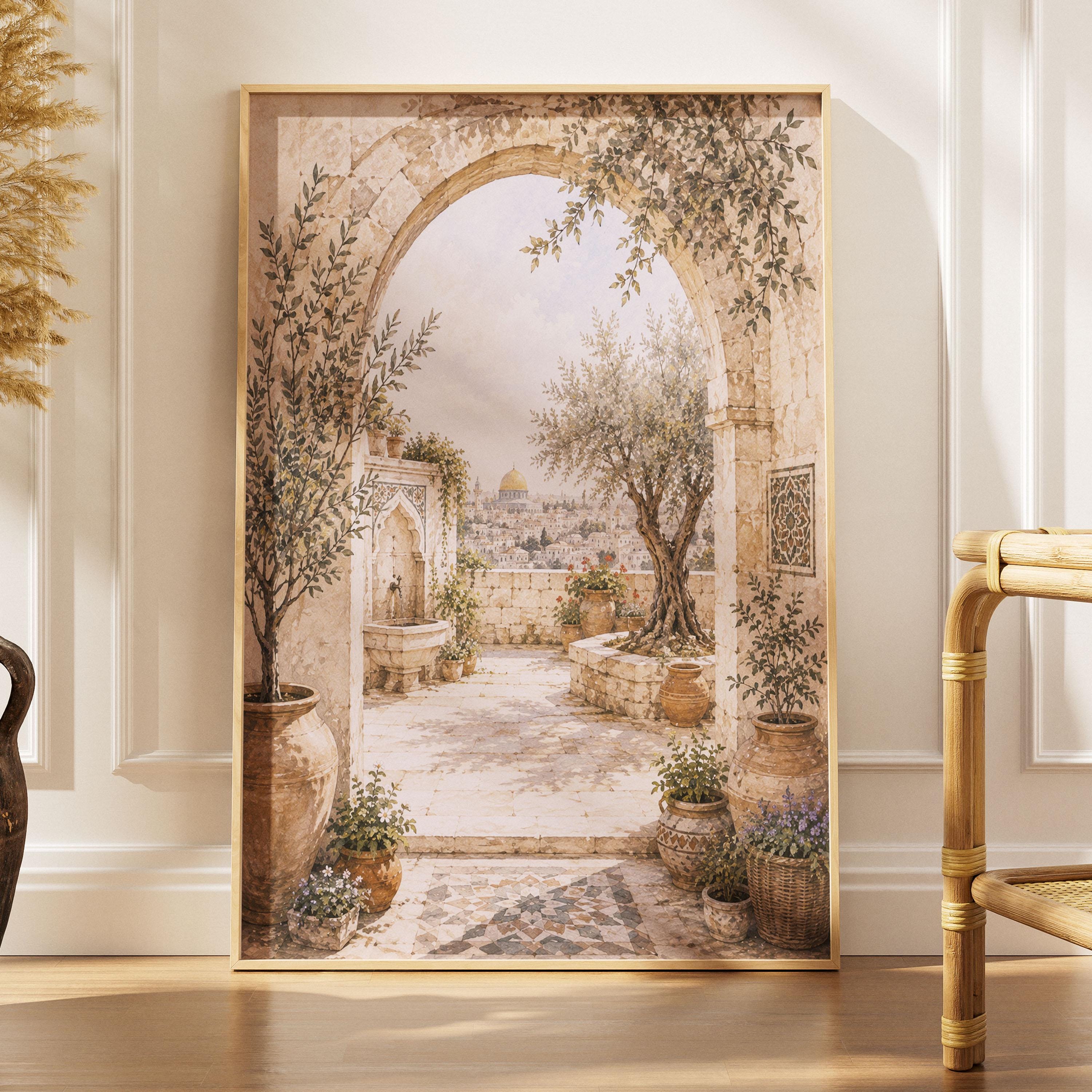 イスラエル エルサレム現地で購入タペストリー Jerusalem Poster - Etsy