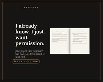Dziennik podejmowania decyzji do druku | Strona z decyzjami, 5 stron na trudny wybór między dwiema realnymi opcjami PDF | A4 Letter A5