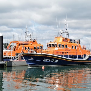 Lifesavers. Brixham Lifeboat. A Photographic Print.