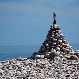 Pebble Tower. A Photographic Print