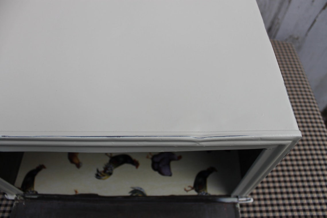 Vintage Metal Bread Box Upcycled Farmhouse Rustic Kitchen Etsy