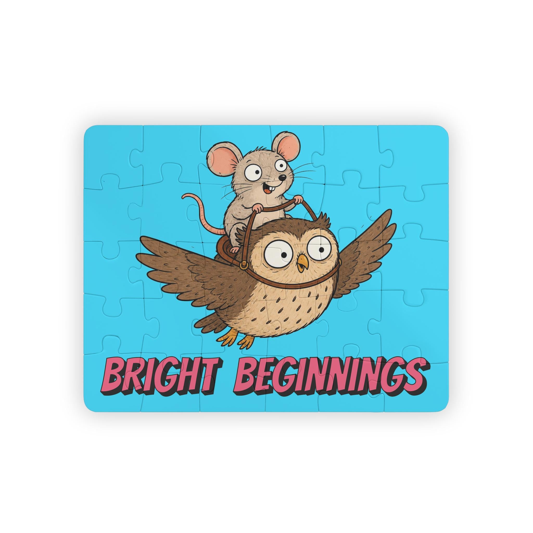 Mouse Riding Owl Bright Beginnings Puzzle