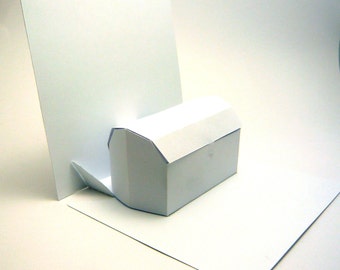 Blank Templates for the Treasure Chest 3D Birthday Card