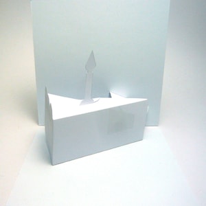 Plantillas en blanco para la tarjeta Rebanada de pastel de cumpleaños