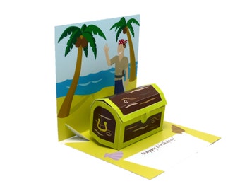 Templates for the Treasure Chest 3D Birthday Card