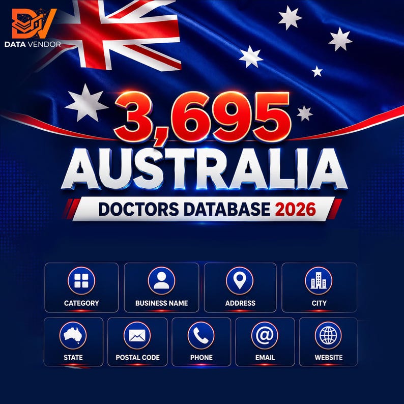 Australia Doctors Database 2026 | Medical B2B Email List (CSV Download ...