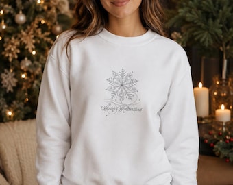 Sudadera navideña de cuello redondo | Regalo de Navidad, Sudadera de invierno