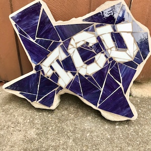 TCU Stepping Stone with Mosaic Top!