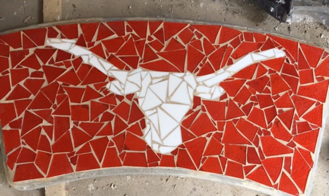 Custom University of Texas Longhorn Concrete Bench With Etsy