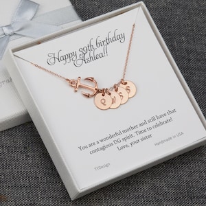 Colar de âncora lateral personalizado, joias iniciais personalizadas, âncora de força de esperança, âncora de marinheiros, joias de casamento, presente de dama de honra, presente de mãe