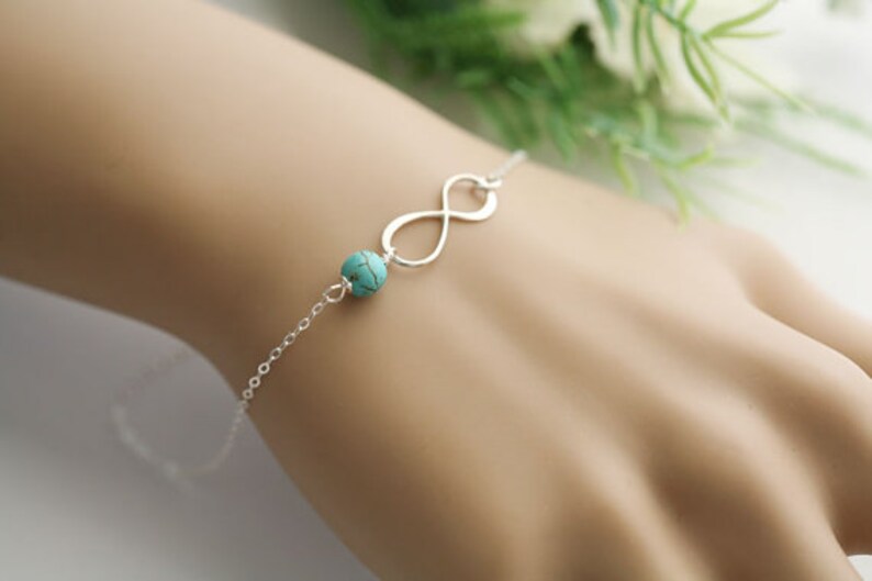 Infinity birthstone bracelet,Mother in law gift,Thank you For Raising the Man of My Dreams,Mother jewelry,Mother of groom,custom note card
