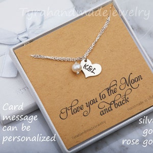 Deux devenir un, fait sur mesure initiale, bracelet coeur, monogrammes personnalisés, bracelet en argent sterling, cadeau d’anniversaire, bijoux de mariage, carte de note personnalisé