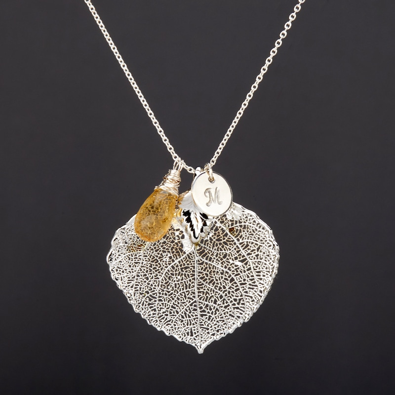 Leaf Stone Necklace main image 1