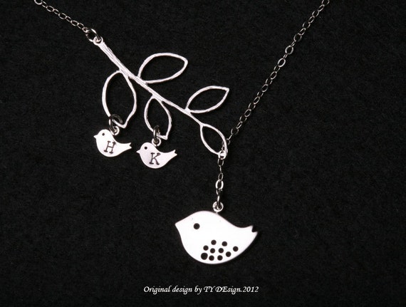 Bird family hotsell necklace