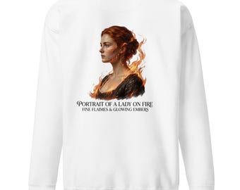 Portrait of a Lady on Fire Sweatshirt: Flame-Inspired Art Film Tribute