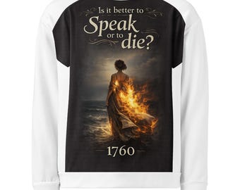 Speak or Die 1760 All-Over Print Sweatshirt – Unisex Fit, Recycled Polyester Blend