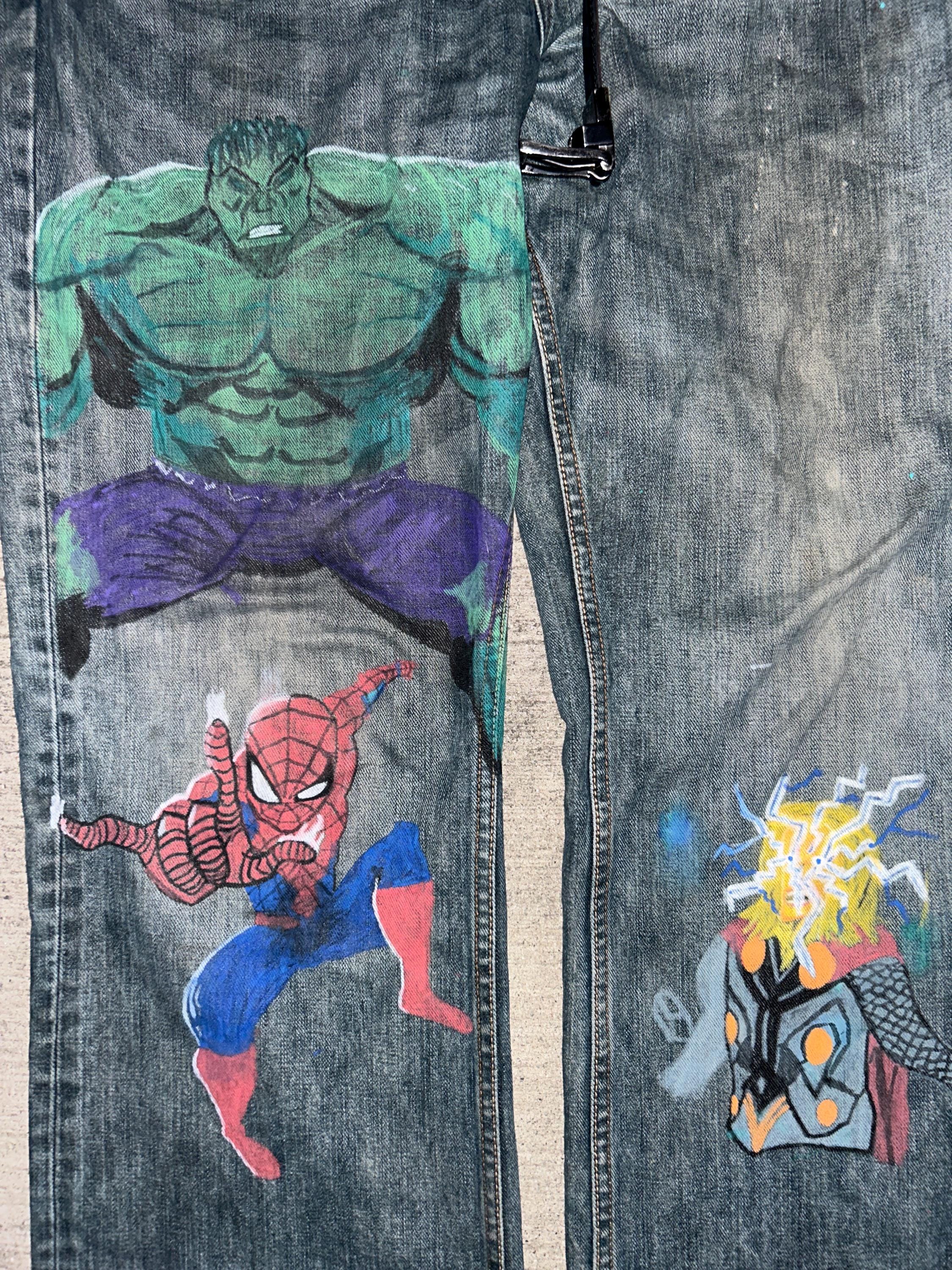 Painted jeans - Etsy 日本