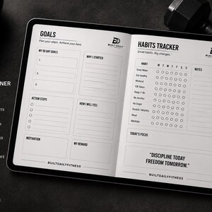 All-in-One Fitness Planner | Workout, Nutrition, Habit Tracker (Digital PDF)