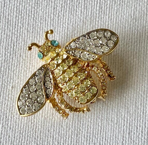 Vintage Kenneth Jay Lane Signed Queen Been Brooch… - image 2