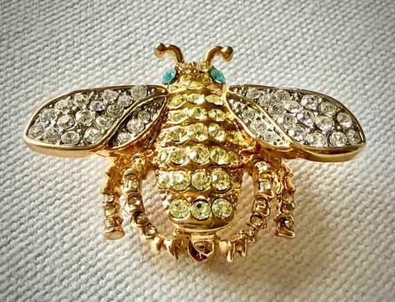 Vintage Kenneth Jay Lane Signed Queen Been Brooch… - image 17